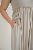 Rachel Knit Maxi Dress in Taupe- FINAL SALE - Womens - Dresses