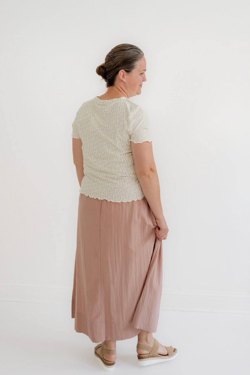 Maya Midi Skirt in Rose - Womens - Bottoms - Skirt