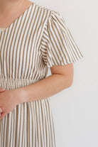 The Jespie Maxi Dress in Birchwood Stripe - Womens - Dresses