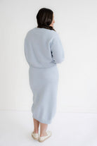 Elliott Waffle Knit Sweater in Sky- FINAL SALE - Womens - Tops - Sweaters