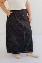 Elsie Classic Denim Skirt in Vintage Black- FINAL SALE - Womens - Bottoms - Skirts