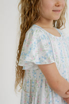 Olivia Girls Midi Dress in Pastel Floral- FINAL SALE - Girls - Dresses