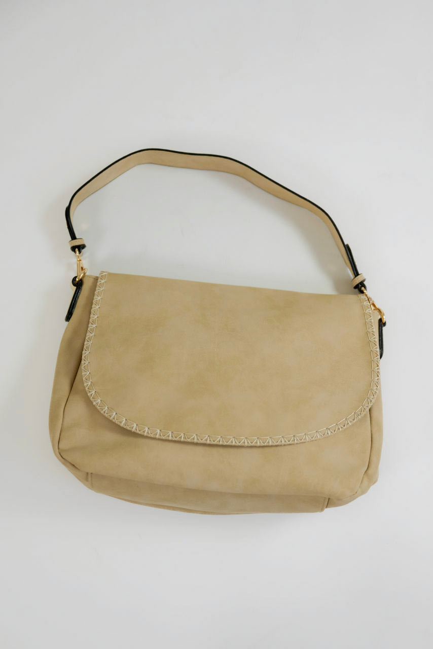Faux Suede Purse in Cream - Faux Suede Purse in Cream - Default Title - Salt and Honey