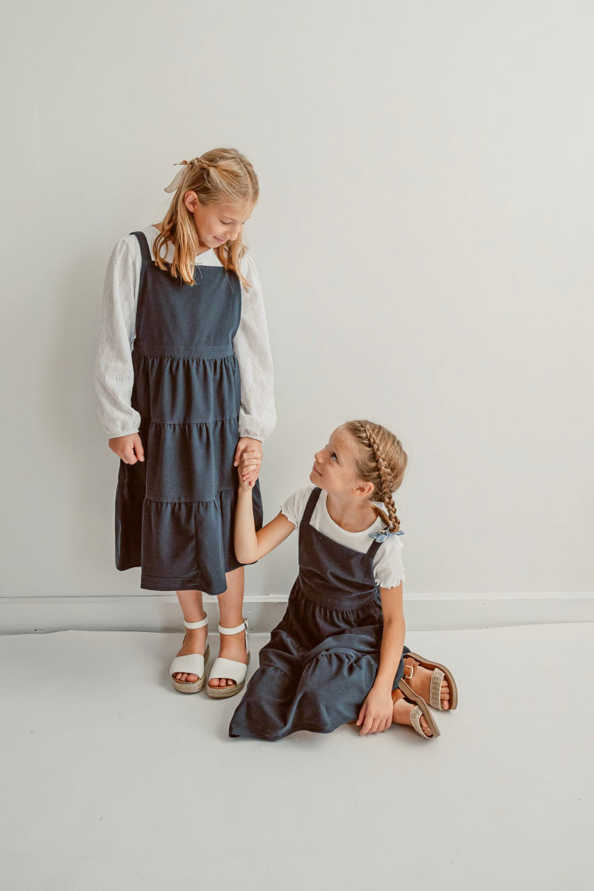 Melody Jumper Dress in Navy