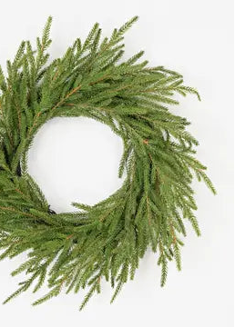 Soft Touch Evergreen Pine Wreath - Soft Touch Evergreen Pine Wreath - Default Title - Salt and Honey