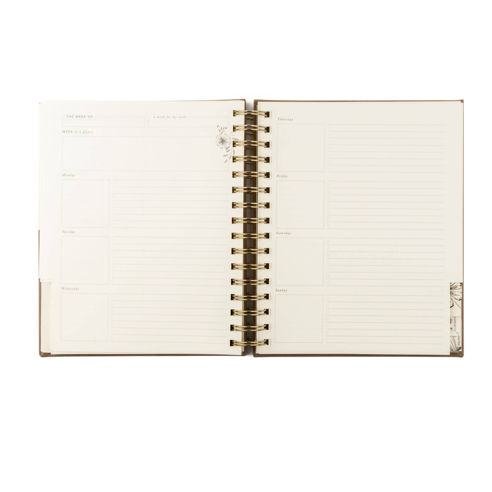 12-Month Undated Spiral Planner