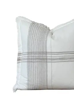 Plaid Fringe Pillow Cover - Plaid Fringe Pillow Cover - Default Title - Salt and Honey