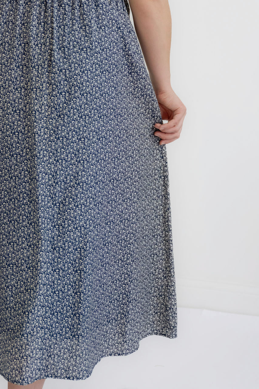 Tully Floral Maxi Skirt in Navy- FINAL SALE - Womens - Bottoms - Skirts