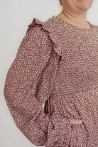 Chloe Floral Midi Dress in Rose- FINAL SALE - Womens - Dresses