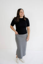 Benson Ribbed Knit Top in Black - Womens - Tops - Layering