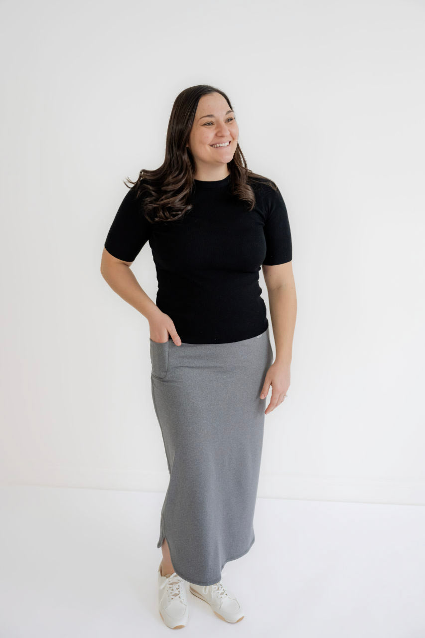 Benson Ribbed Knit Top in Black - Womens - Tops - Layering