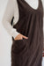 Neela Corduroy Jumper Dress in Espresso - Neela Corduroy Jumper Dress in Espresso - S - Salt and Honey