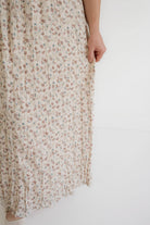 Marynn Floral Maxi Crinkle Skirt in Rosewood - Womens - Bottoms - Skirt