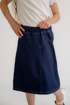 Piper Girls Knit Skirt in Navy - Girls - Bottoms - Skirts