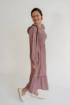 Chloe Floral Midi Dress in Rose- FINAL SALE - Womens - Dresses