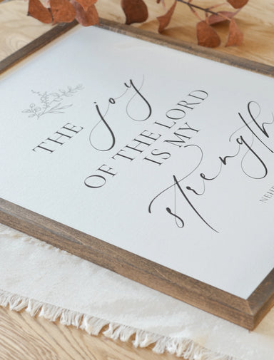 The Joy of the Lord Framed Art - The Joy of the Lord Framed Art - Default Title - Salt and Honey