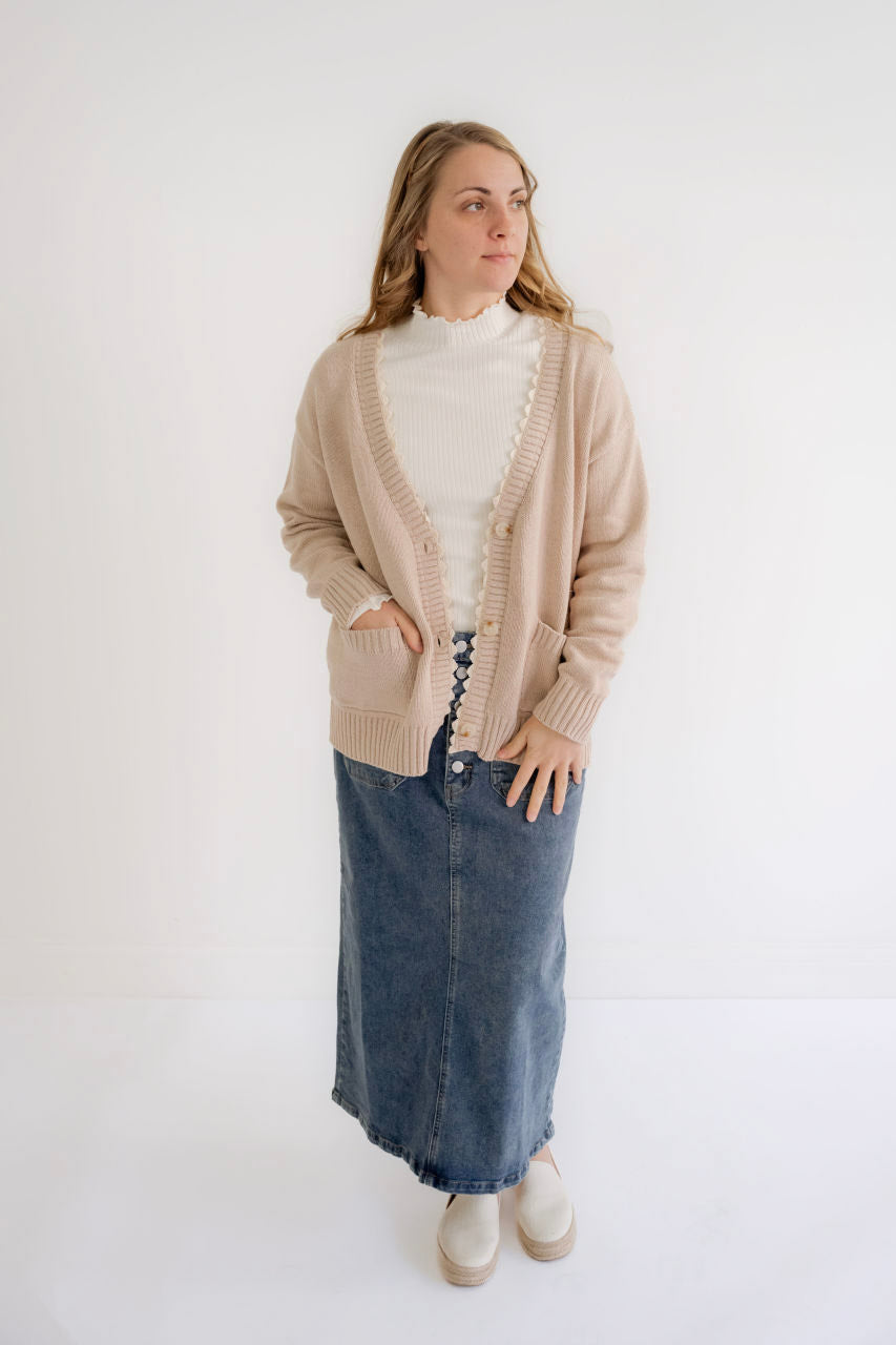 Camdyn Midi Denim Skirt