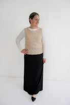 Neena Sweater Vest in Sand - FINAL SALE - Womens - Outerwear - Vests