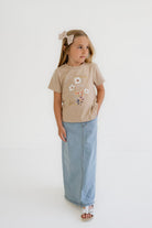 Willa Girls Denim Skirt in Light Wash - Girls - Bottoms - Skirts
