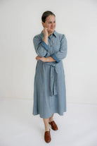 Wrenna Chambray Denim Midi Dress- FINAL SALE - Womens - Dresses
