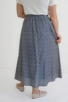 Tully Floral Maxi Skirt in Navy- FINAL SALE - Womens - Bottoms - Skirts