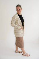 Rhodes Twill Midi Skirt in Sandstone - Womens - Bottoms - Skirts