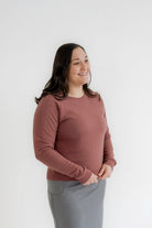 Noa Fleece Sweatshirt in Sepia- FINAL SALE - Womens - Tops - Sweaters