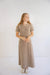 Ainsley Striped Maxi Dress in Chocolate Mocha - Ainsley Striped Maxi Dress in Chocolate Mocha - S - Salt and Honey