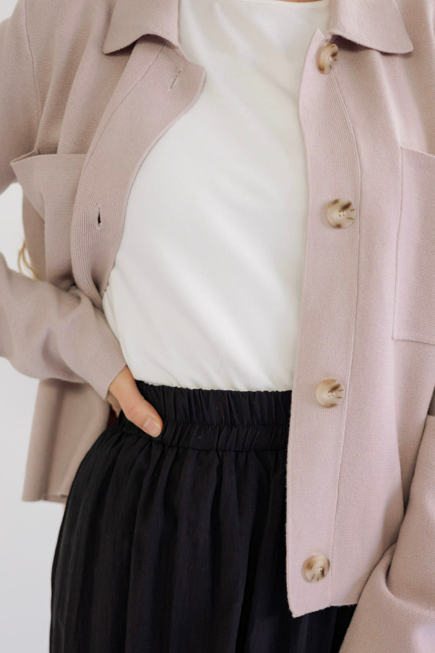 Barcelona Crinkle Maxi Skirt in Black - Barcelona Crinkle Maxi Skirt in Black - S - Salt and Honey