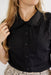 Lillian Peter Pan Top in Black - Lillian Peter Pan Top in Black - XS - Salt and Honey