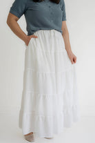 Isla Cotton Gauze Maxi Skirt in Ivory- FINAL SALE - Womens - Bottoms - Skirts