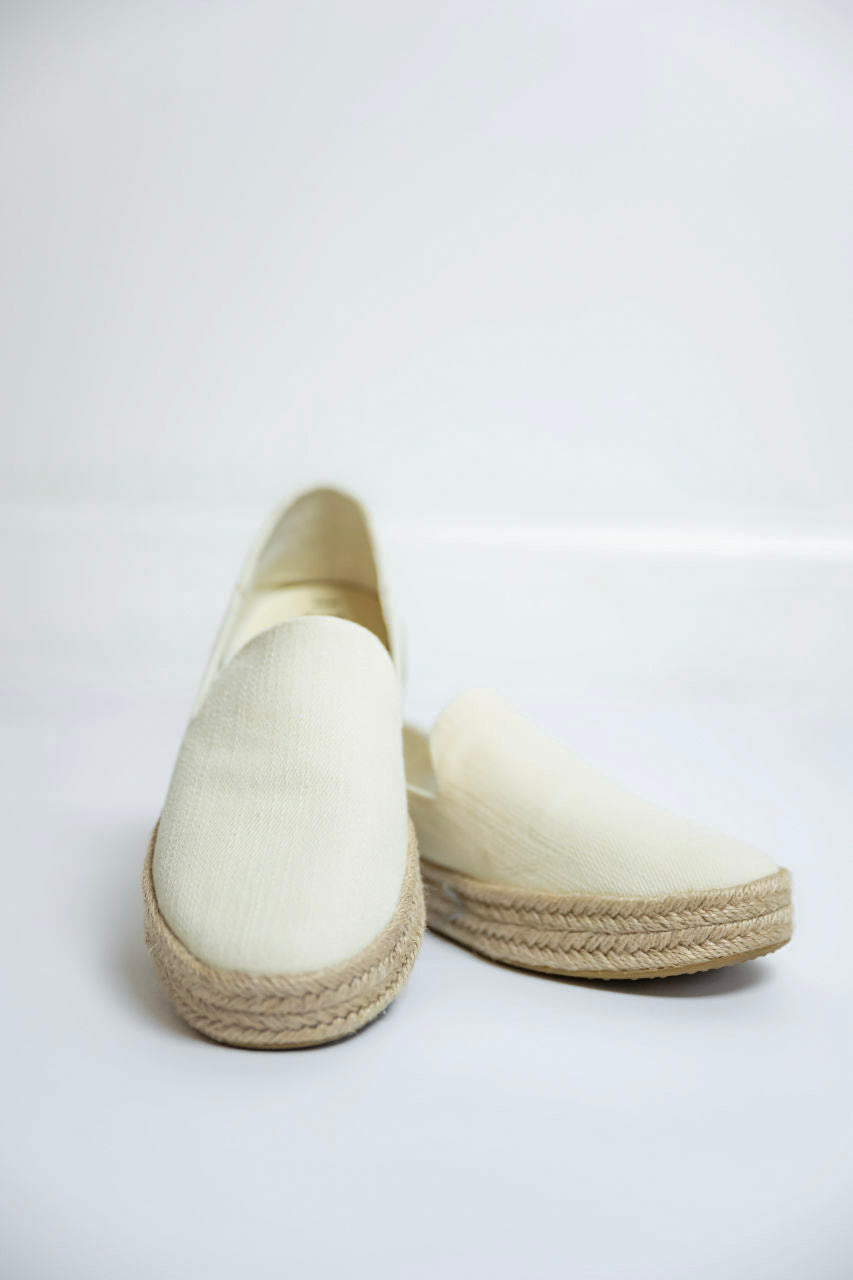 Toms Natural Twill Espadrille Slip-On Shoes - Toms Natural Twill Espadrille Slip-On Shoes - 5.5 - Salt and Honey