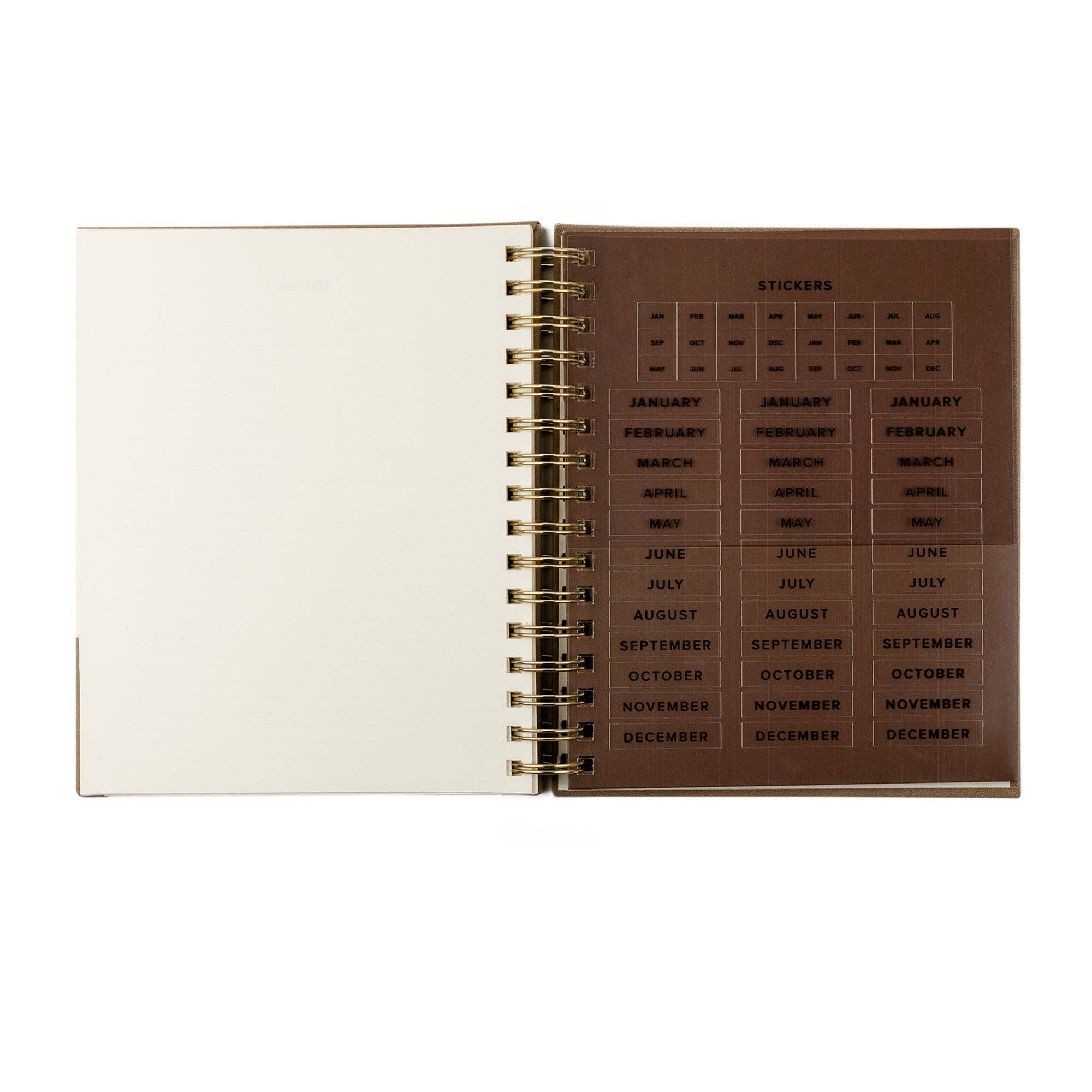 12-Month Undated Spiral Planner