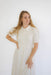 Saylor Smocked Midi Dress in Vanilla - FINAL SALE - Saylor Smocked Midi Dress in Vanilla - FINAL SALE - S - Salt and Honey