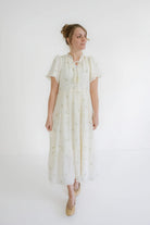 Abbie Floral Maxi Dress in Cream- FINAL SALE - Womens - Dresses