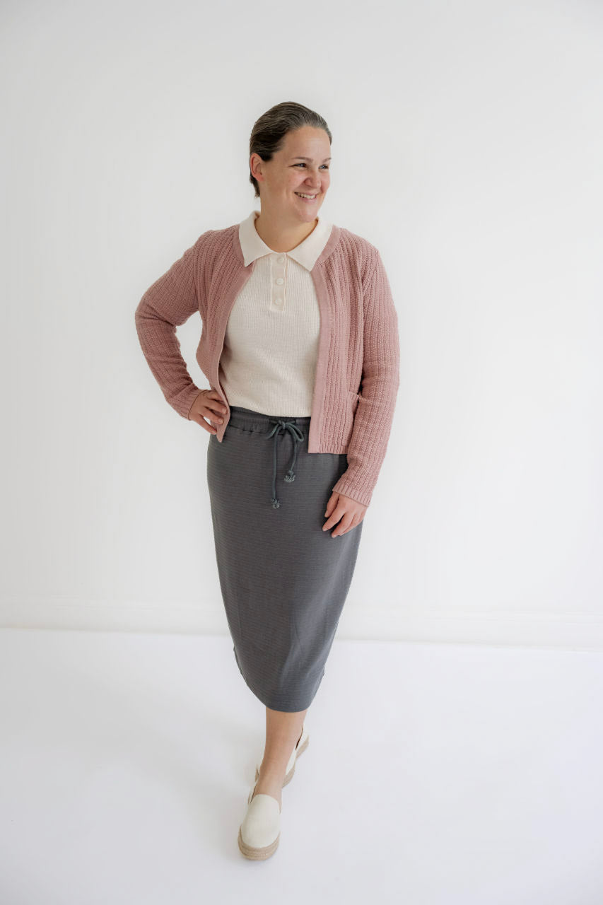 Leona Lightweight Sweater Top in Ivory