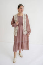 Chloe Floral Midi Dress in Rose- FINAL SALE - Womens - Dresses