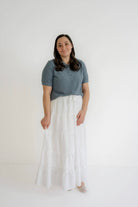 Isla Cotton Gauze Maxi Skirt in Ivory- FINAL SALE - Womens - Bottoms - Skirts