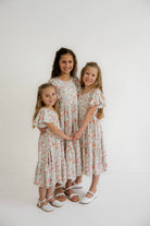 Olivia Girls Midi Dress in Spring Floral - Girls - Dresses