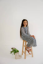 Cora Girls Floral Dress in Navy- FINAL SALE - Girls - Dresses