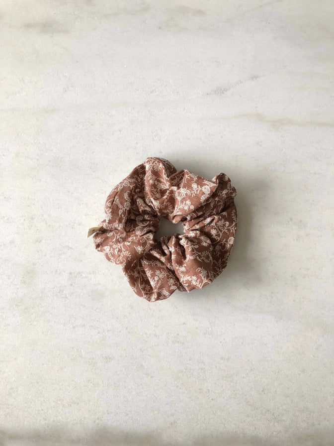 Valencia Fall Flower Scrunchie