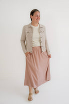 Leisha Ribbed Top in Rose Ditsy Floral - Womens - Tops - Shirts