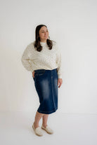 Sara 29" Skirt in Dark Wash - Womens - Bottoms - Skirts