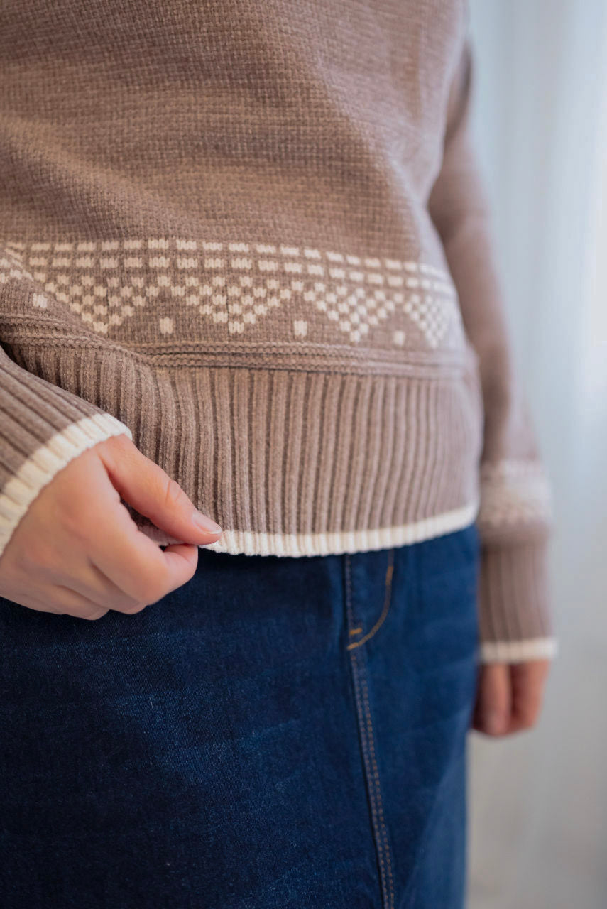 Ember Nordic Sweater in Mocha