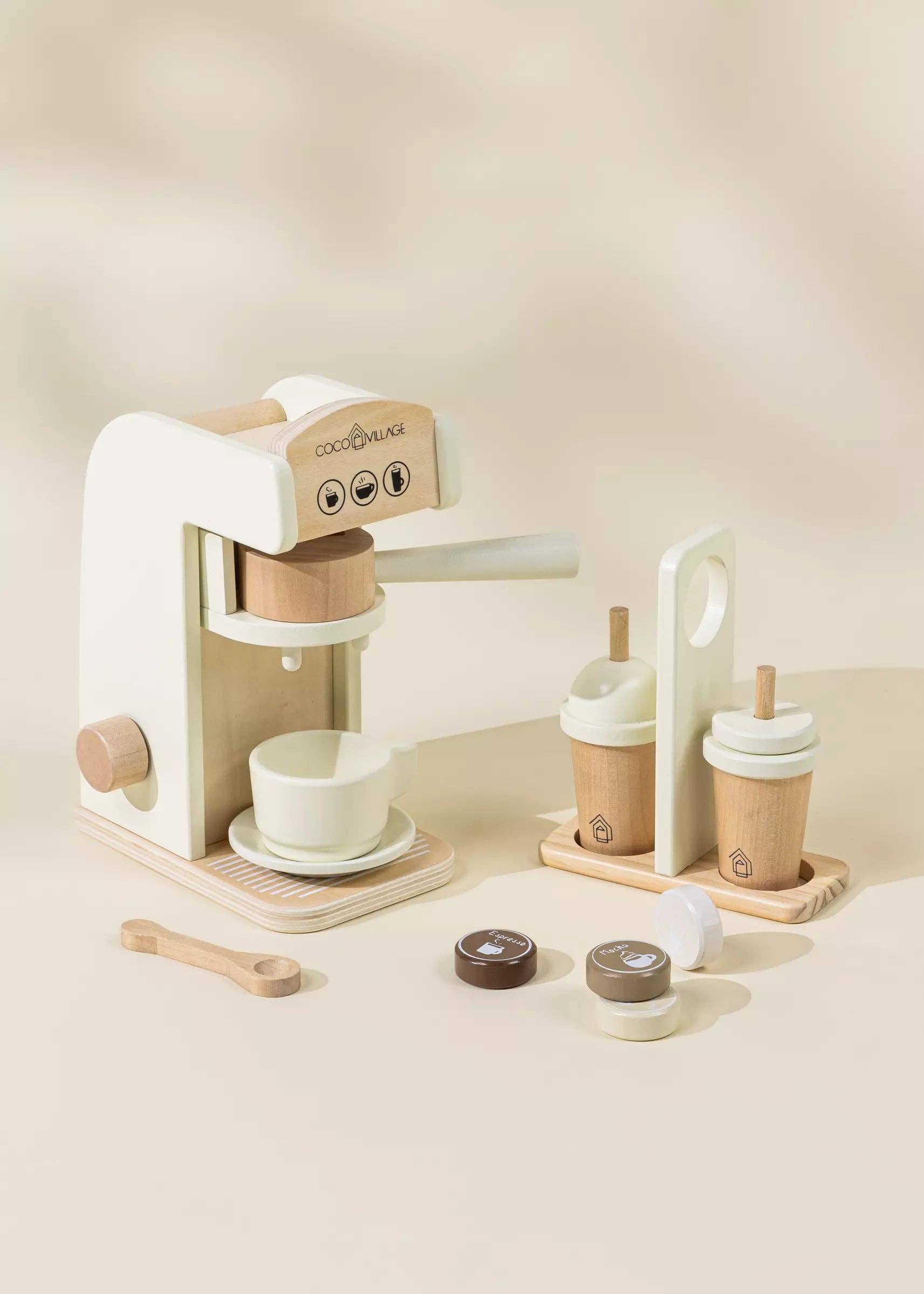 Wooden Coffee Maker Set