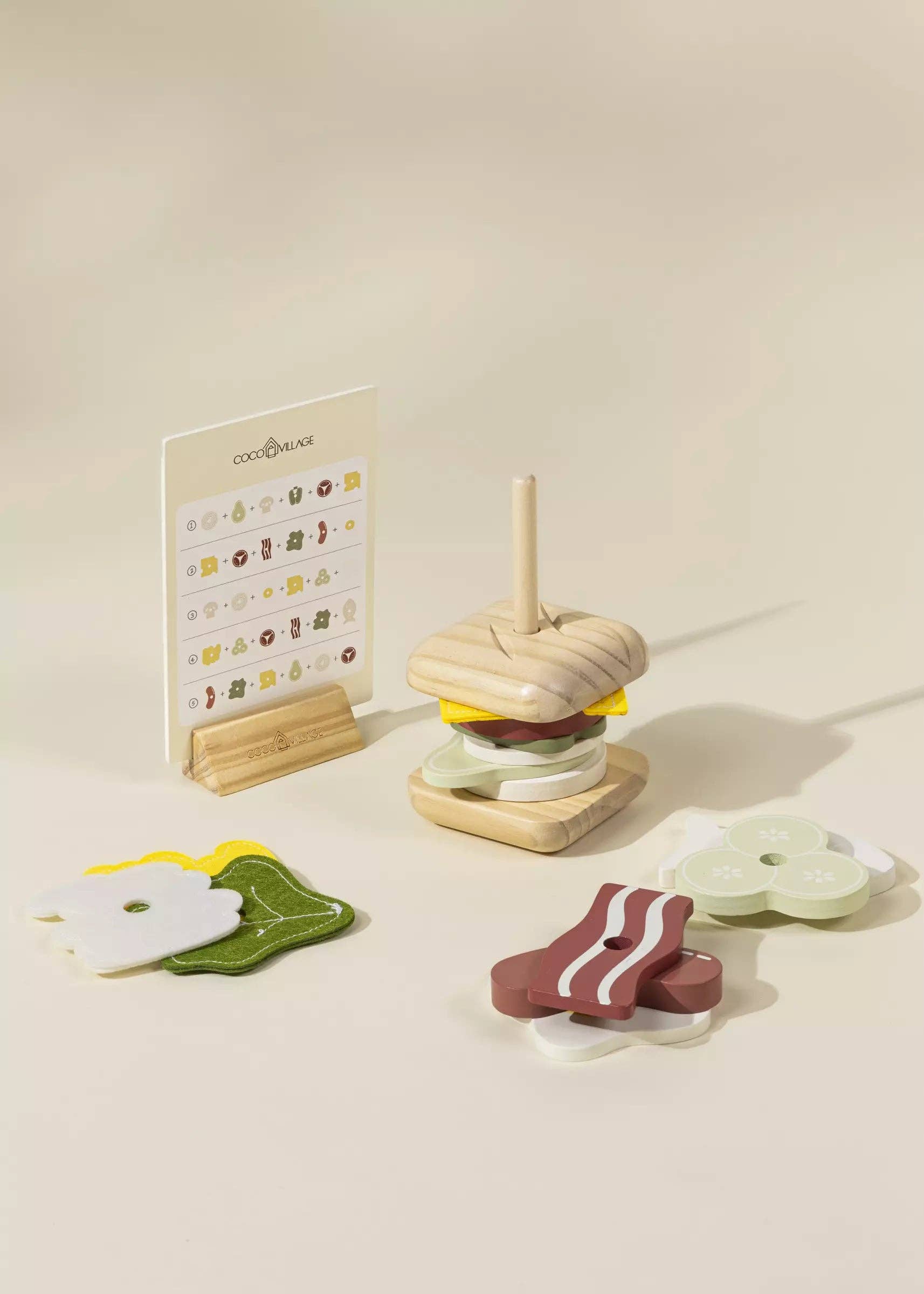 Wooden Stackable Sandwich