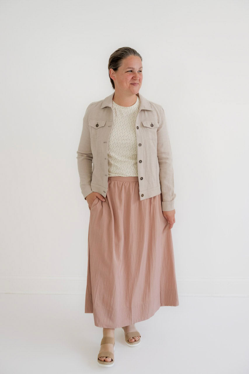 Maya Midi Skirt in Rose