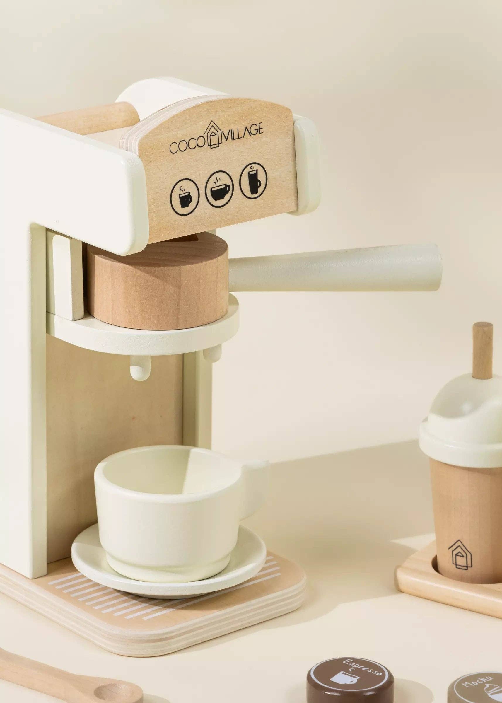 Wooden Coffee Maker Set