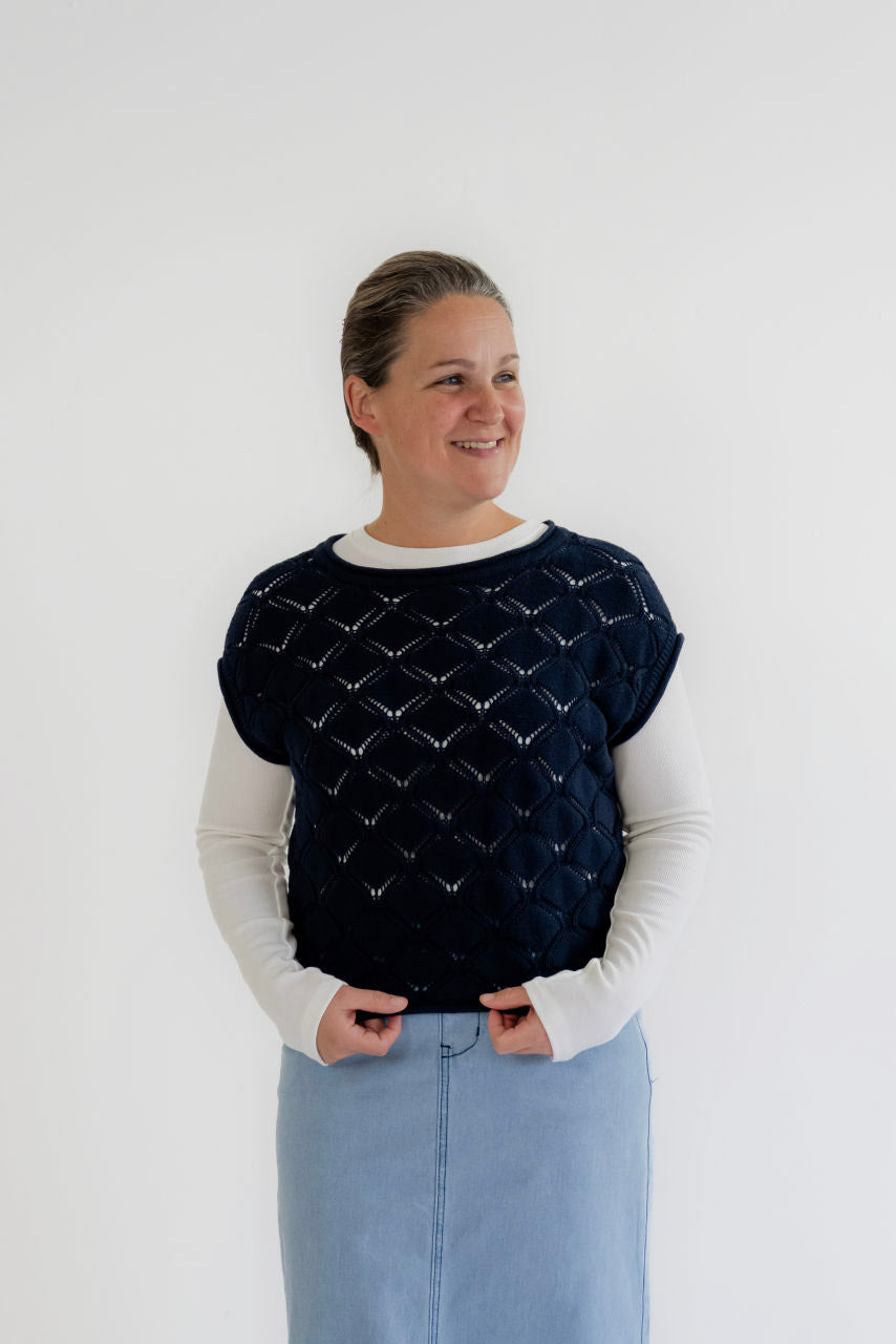 Claire Basic Ribbed Top in Cream - Claire Basic Ribbed Top in Cream - S - Salt and Honey