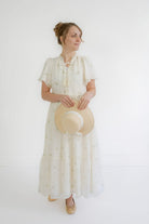 Abbie Floral Maxi Dress in Cream- FINAL SALE - Womens - Dresses
